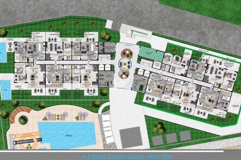 آپارتمان در  Oba ، امارات متحده عربی 1 خوابه ، 52 متر مربع.  شماره 47863 - 24