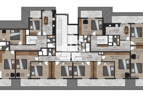 آپارتمان در  Oba ، امارات متحده عربی 1 خوابه ، 47 متر مربع.  شماره 43195 - 24