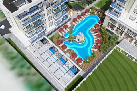 آپارتمان در  Alanya ، امارات متحده عربی 1 خوابه ، 65 متر مربع.  شماره 48365 - 16