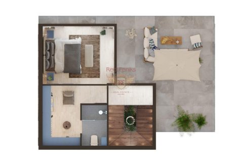 آپارتمان در  Girne ، امارات متحده عربی 2 خوابه ، 85 متر مربع.  شماره 48581 - 12