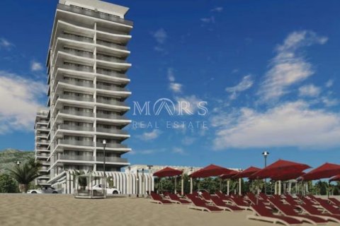 آپارتمان در در Apartments in a residence on the first coastline in Mahmutlar Alanya ، امارات متحده عربی 1 خوابه ، 70 متر مربع.  شماره 50335 - 2