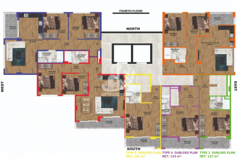 آپارتمان در  Alanya ، امارات متحده عربی 2 خوابه ، 73 متر مربع.  شماره 36843 - 14