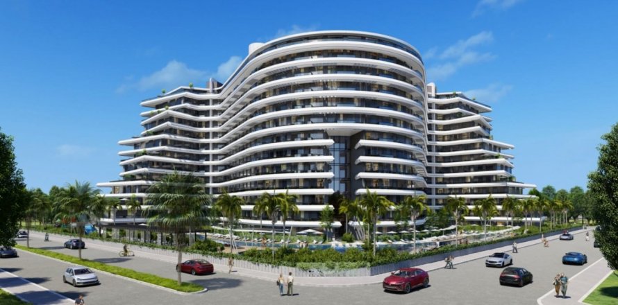 آپارتمان در  Antalya ، امارات متحده عربی 1 خوابه ، 89 متر مربع.  شماره 43575