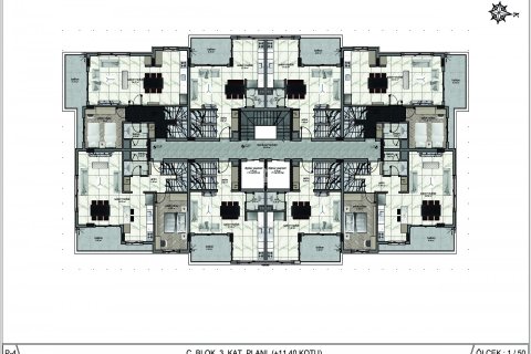 آپارتمان در  Oba ، امارات متحده عربی 1 خوابه ، 55 متر مربع.  شماره 21840 - 29