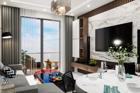 آپارتمان در  Avsallar ، امارات متحده عربی 1 خوابه ، 58.5 متر مربع.  شماره 48776 - 16