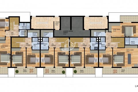 آپارتمان در  Avsallar ، امارات متحده عربی 1 خوابه ، 55 متر مربع.  شماره 48145 - 23