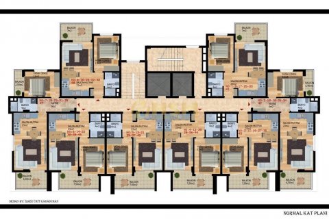 آپارتمان در  Alanya ، امارات متحده عربی 1 خوابه ، 55 متر مربع.  شماره 48225 - 19