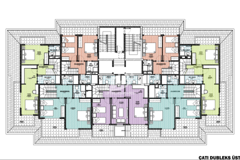 آپارتمان در  Avsallar ، امارات متحده عربی 1 خوابه ، 64 متر مربع.  شماره 15076 - 20
