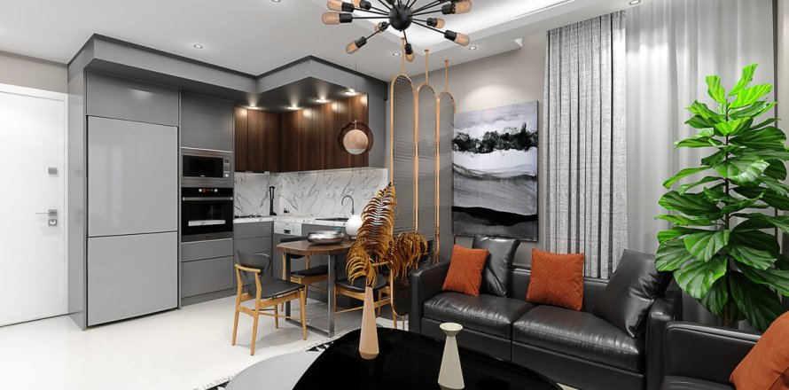 آپارتمان در در Vista Alanya ، امارات متحده عربی 1 خوابه ، 50 متر مربع.  شماره 47771