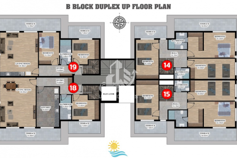 آپارتمان در  Oba ، امارات متحده عربی 1 خوابه ، 48 متر مربع.  شماره 47545 - 19