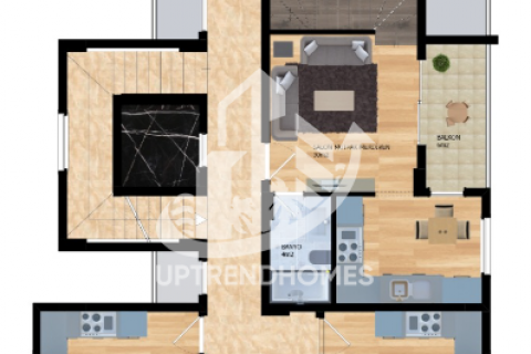 آپارتمان در  Mahmutlar ، امارات متحده عربی 1 خوابه ، 55 متر مربع.  شماره 46913 - 18