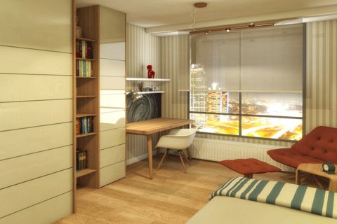 آپارتمان در Kadikoy، در Evin Park Istanbul ، امارات متحده عربی 1 خوابه ، 65 متر مربع.  شماره 54505 - 9