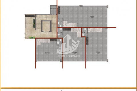 پنت هاس در  Oba ، امارات متحده عربی 1 خوابه ، 44 متر مربع.  شماره 47304 - 26