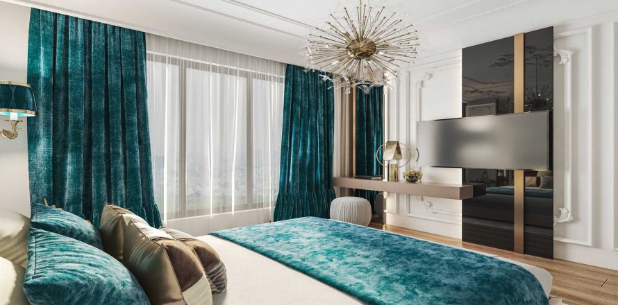 آپارتمان در Kargicak، در Alfirdaus Residence Alanya ، امارات متحده عربی 1 خوابه ، 64 متر مربع.  شماره 50645