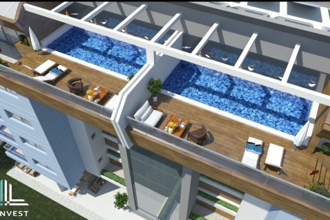 آپارتمان در Kargicak،  Alanya ، امارات متحده عربی 1 خوابه ، 89 متر مربع.  شماره 51472 - 10