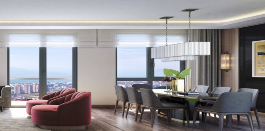 آپارتمان در در Sur Yapi Yesil Mavi Maltepe Istanbul ، امارات متحده عربی 2 خوابه ، 154 متر مربع.  شماره 51382