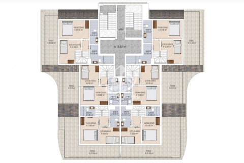 آپارتمان در  Mahmutlar ، امارات متحده عربی 1 خوابه ، 49 متر مربع.  شماره 43196 - 23