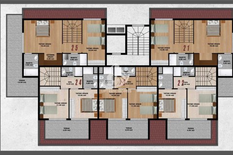 آپارتمان در  Oba ، امارات متحده عربی 1 خوابه ، 52 متر مربع.  شماره 52892 - 12