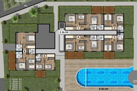 آپارتمان در  Antalya ، امارات متحده عربی 2 خوابه ، 107 متر مربع.  شماره 52871 - 23