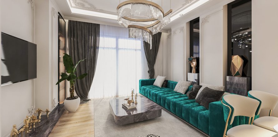 آپارتمان در Kargicak، در Alfirdaus Residence Alanya ، امارات متحده عربی 1 خوابه ، 58 متر مربع.  شماره 50640