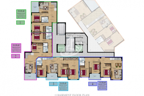 آپارتمان در  Mahmutlar ، امارات متحده عربی 3 خوابه ، 145 متر مربع.  شماره 33427 - 11