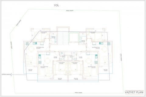 آپارتمان در  Mahmutlar ، امارات متحده عربی 1 خوابه ، 56 متر مربع.  شماره 46879 - 24