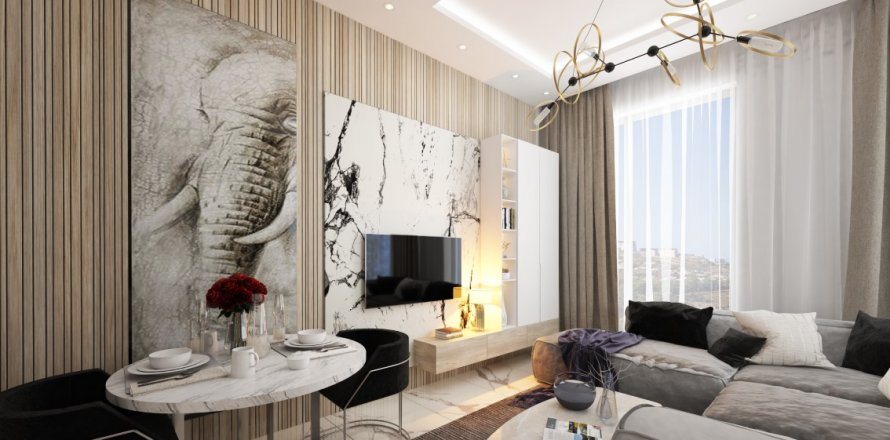 آپارتمان در  Alanya ، امارات متحده عربی 1 خوابه ، 46 متر مربع.  شماره 52297