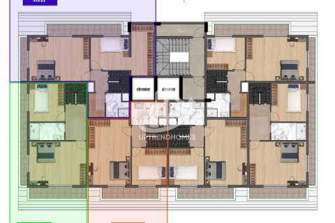 آپارتمان در  Mahmutlar ، امارات متحده عربی 1 خوابه ، 58 متر مربع.  شماره 43573 - 20