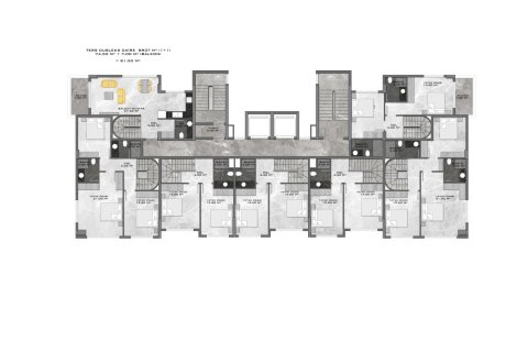 آپارتمان در  Alanya ، امارات متحده عربی 1 خوابه ، 51 متر مربع.  شماره 52296 - 20