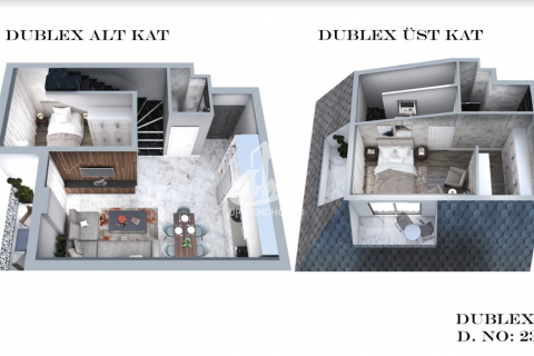 آپارتمان در  Mahmutlar ، امارات متحده عربی 1 خوابه ، 52 متر مربع.  شماره 46788 - 25