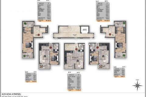 آپارتمان در  Alanya ، امارات متحده عربی 1 خوابه ، 43 متر مربع.  شماره 52570 - 7