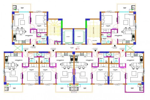 آپارتمان در  Mersin ، امارات متحده عربی 1 خوابه ، 45 متر مربع.  شماره 54673 - 25