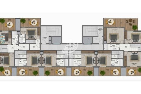 آپارتمان در  Avsallar ، امارات متحده عربی 1 خوابه ، 52 متر مربع.  شماره 54742 - 26