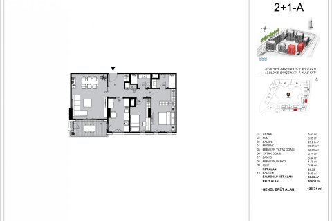 آپارتمان در  Istanbul ، امارات متحده عربی 2 خوابه ، 136 متر مربع.  شماره 51489 - 21