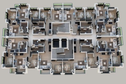 آپارتمان در  Antalya ، امارات متحده عربی 3 خوابه ، 110 متر مربع.  شماره 52719 - 22