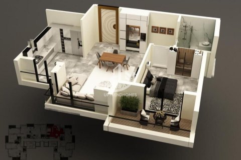 آپارتمان در  Mahmutlar ، امارات متحده عربی 1 خوابه ، 50 متر مربع.  شماره 51694 - 9