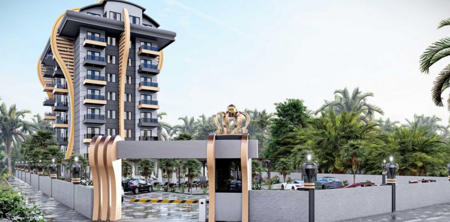 آپارتمان در  Gazipasa ، امارات متحده عربی 1 خوابه ، 46 متر مربع.  شماره 52143