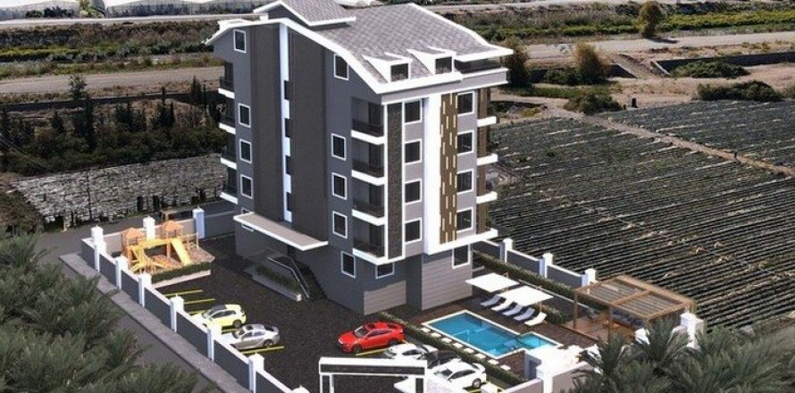 آپارتمان در  Gazipasa ، امارات متحده عربی 2 خوابه ، 100 متر مربع.  شماره 54325