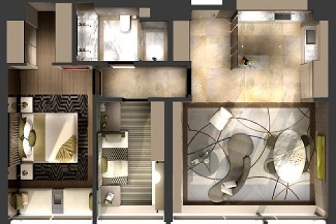 آپارتمان در Kadikoy،  Istanbul ، امارات متحده عربی 2 خوابه ، 151 متر مربع.  شماره 53795 - 15