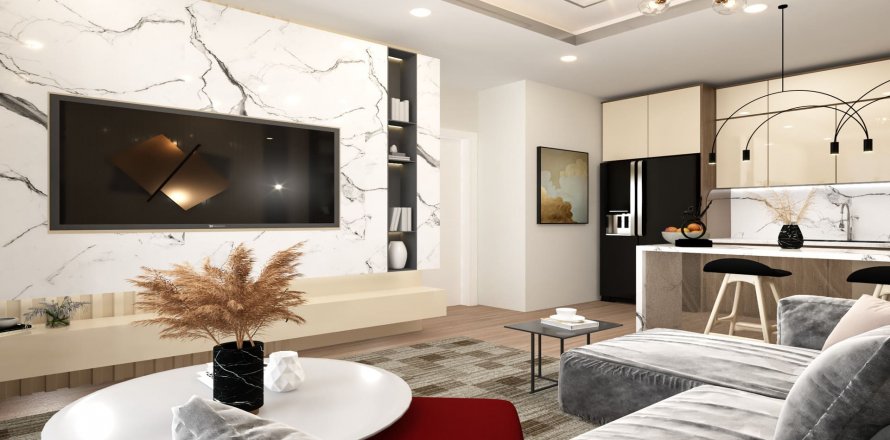 آپارتمان در در The Taurus Mahmutlar ، امارات متحده عربی 1 خوابه ، 64 متر مربع.  شماره 50934