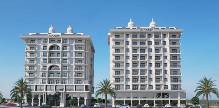 پنت هاس در در Novita Square Residence Mahmutlar ، امارات متحده عربی 2 خوابه ، 105.1 متر مربع.  شماره 52073