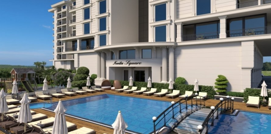 آپارتمان در در Novita Square Residence Mahmutlar ، امارات متحده عربی 2 خوابه ، 96.7 متر مربع.  شماره 52068