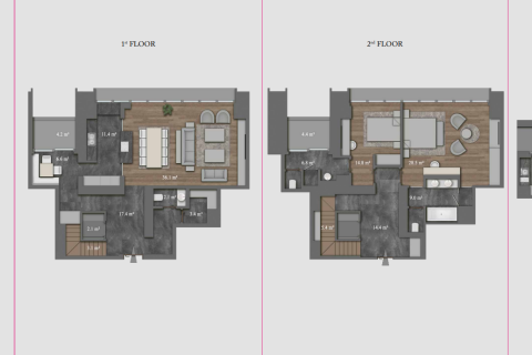 آپارتمان در  Istanbul ، امارات متحده عربی 3 خوابه ، 268 متر مربع.  شماره 51644 - 16