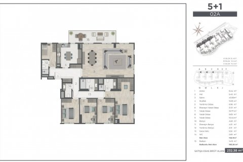 آپارتمان در  Istanbul ، امارات متحده عربی 5 خوابه ، 239 متر مربع.  شماره 51396 - 25