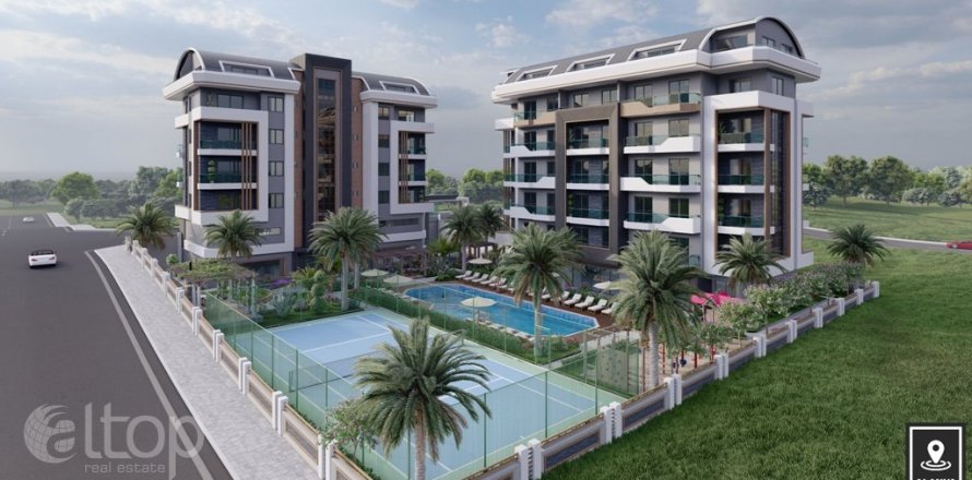 آپارتمان در  Alanya ، امارات متحده عربی 57 متر مربع.  شماره 52721