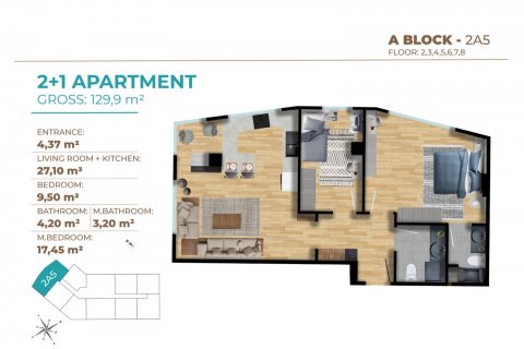 آپارتمان در Sisli،  Istanbul ، امارات متحده عربی 2 خوابه ، 231 متر مربع.  شماره 51639 - 22