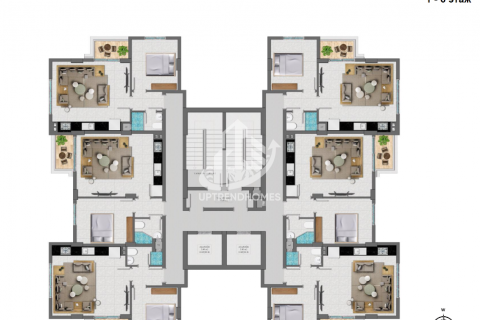 آپارتمان در  Mahmutlar ، امارات متحده عربی 2 خوابه ، 51 متر مربع.  شماره 42930 - 17