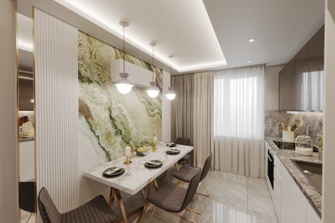 آپارتمان در  Alanya ، امارات متحده عربی 1 خوابه ، 52 متر مربع.  شماره 52522 - 14