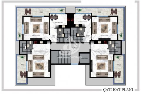 آپارتمان در  Oba ، امارات متحده عربی 1 خوابه ، 42 متر مربع.  شماره 50614 - 17