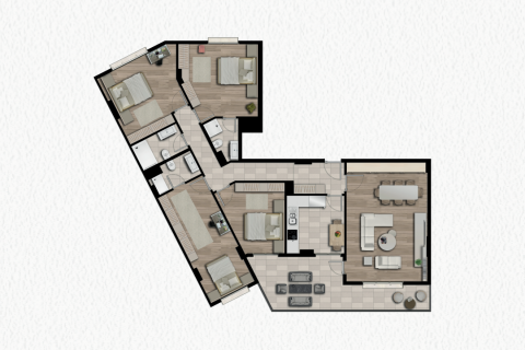 آپارتمان در Eyup،  Istanbul ، امارات متحده عربی 4 خوابه ، 243 متر مربع.  شماره 52859 - 22